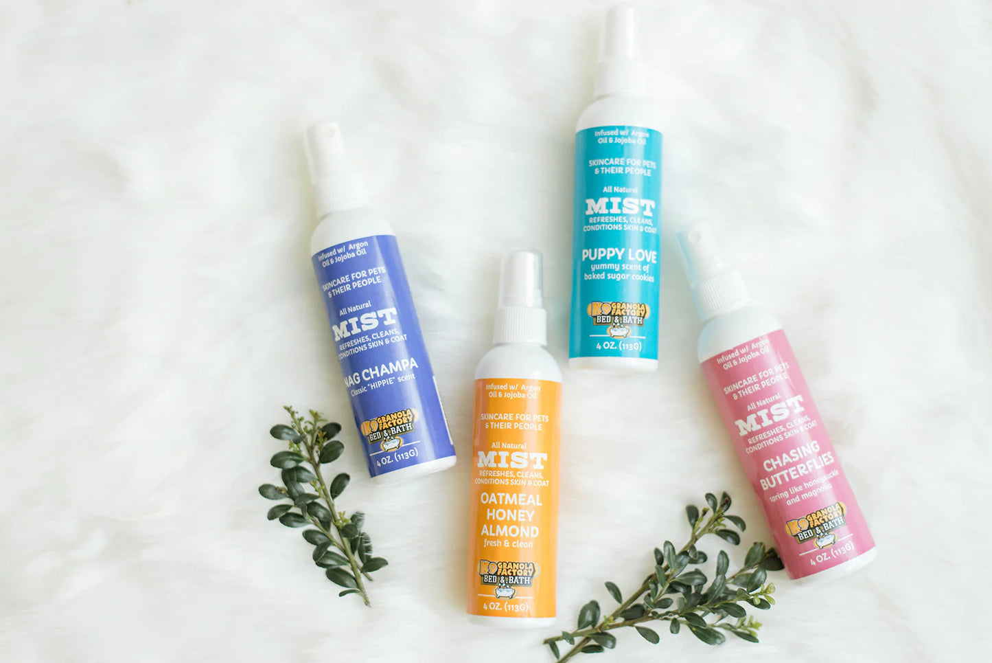 K9 GRANOLA BED & BATH COLLECTION, BODY MISTS FOR DOGS - CUCUMBER MINT