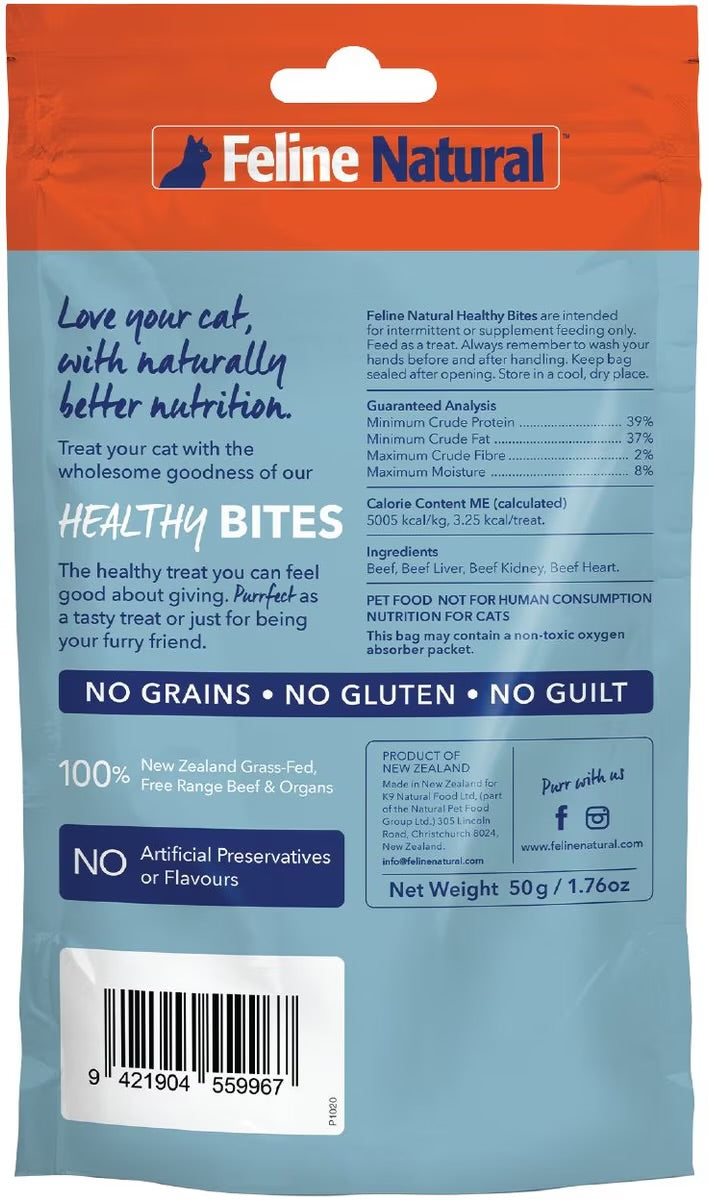 FELINE NATURAL BEEF & ORGAN HEALTHY BITES
