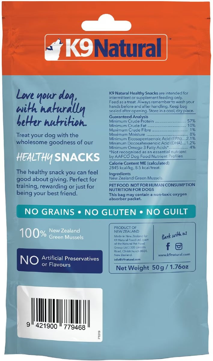 K9NATURAL GREEN MUSSELS HEALTHY SNACKS