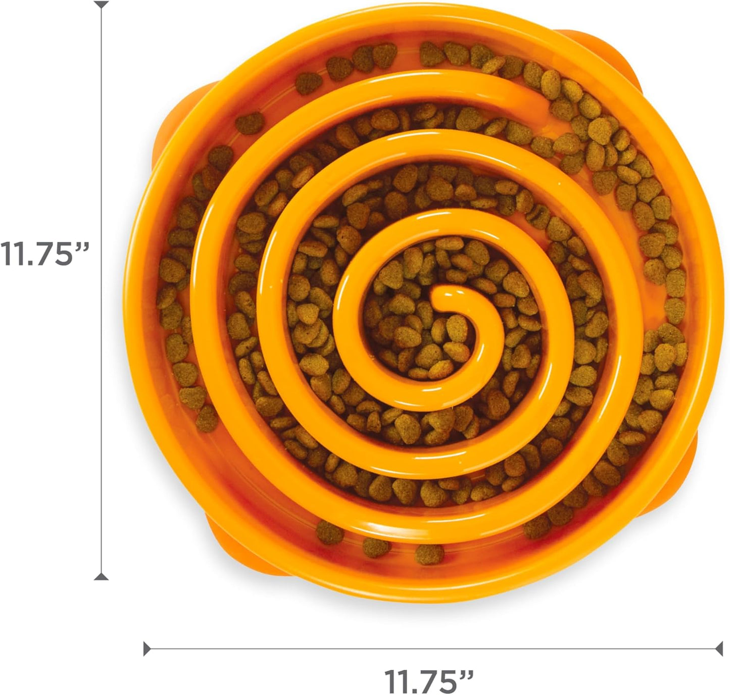 OUTWARD HOUND FUN FEEDER ORANGE SWIRL PATTERN
