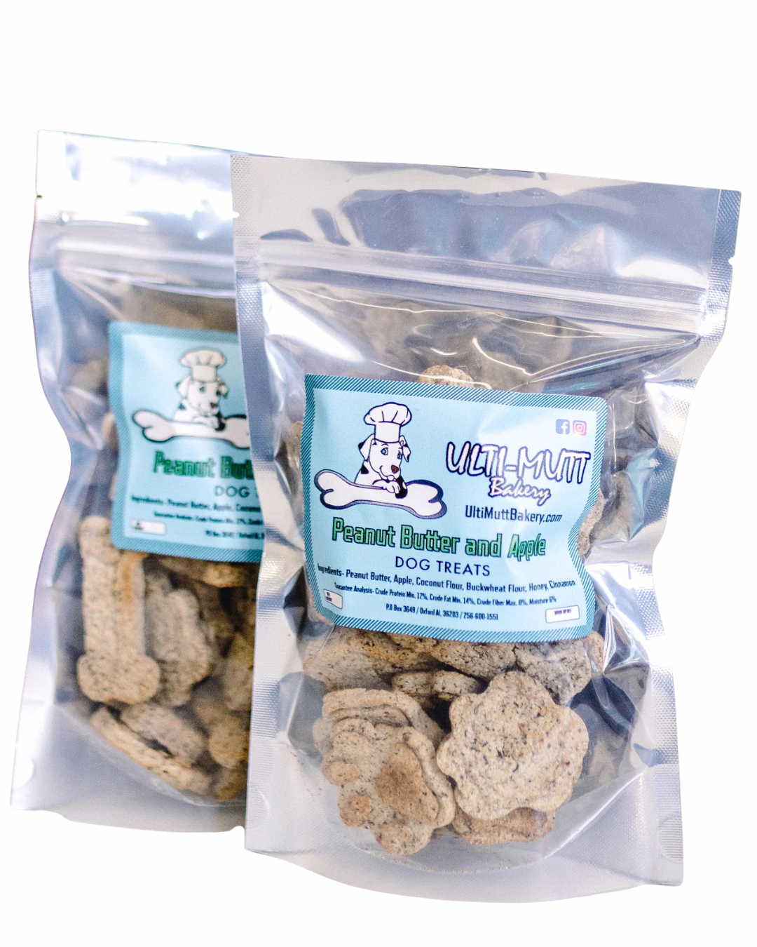 ULTI-MUTT BAKERY PEANUT BUTTER APPLE DOG TREATS