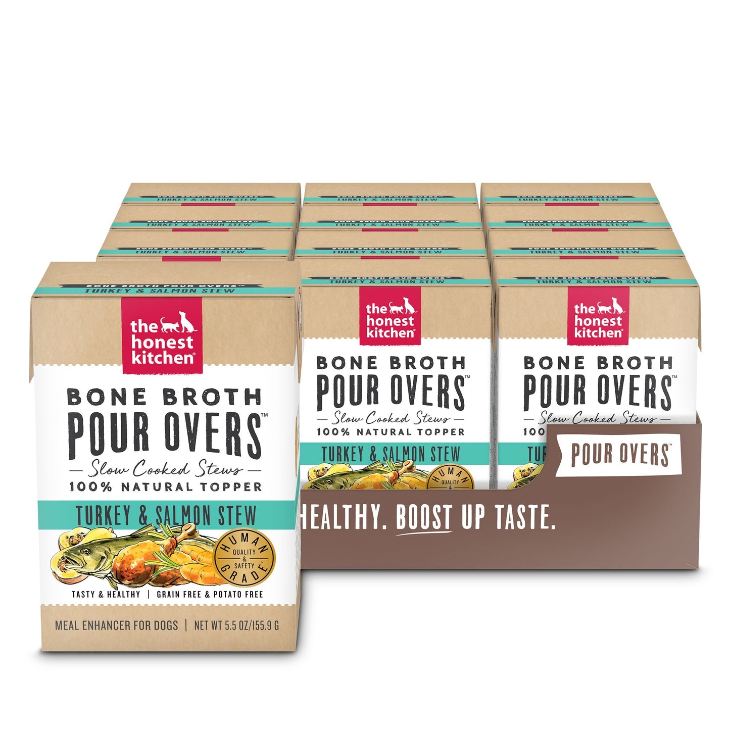 THE HONEST KITCHEN BONE BROTH POUR OVERS: TURKEY & SALMON STEW