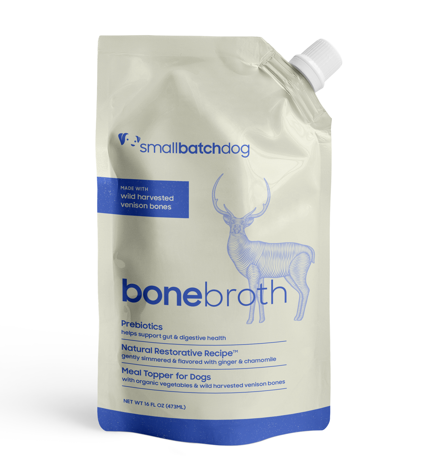 SMALL BATCH PETS WILD HARVESTED VENISON BONEBROTH