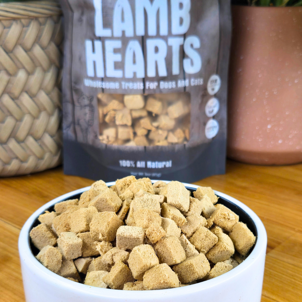 SHEPHERD BOY FARMS FREEZE DRIED LAMB HEARTS