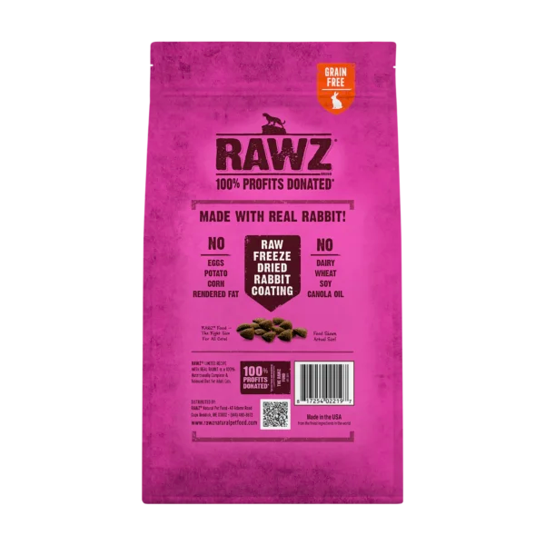RAWZ REAL RABBIT DRY FOOD FOR CATS (1.75 LBS)