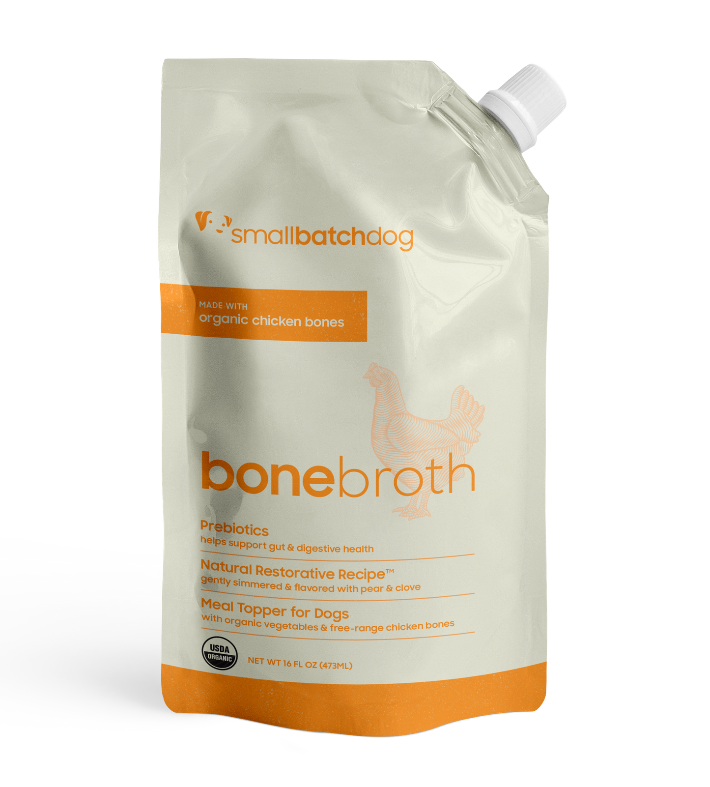 SMALL BATCH PETS ORGANIC CHICKEN BONEBROTH