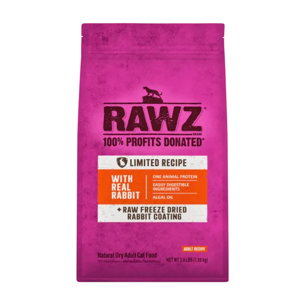 RAWZ REAL RABBIT DRY FOOD FOR CATS (3.5 LBS)