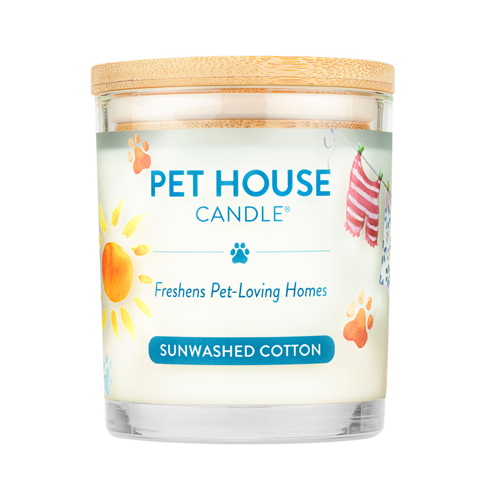 PET HOUSE CANDLES: SUNWASHED COTTON