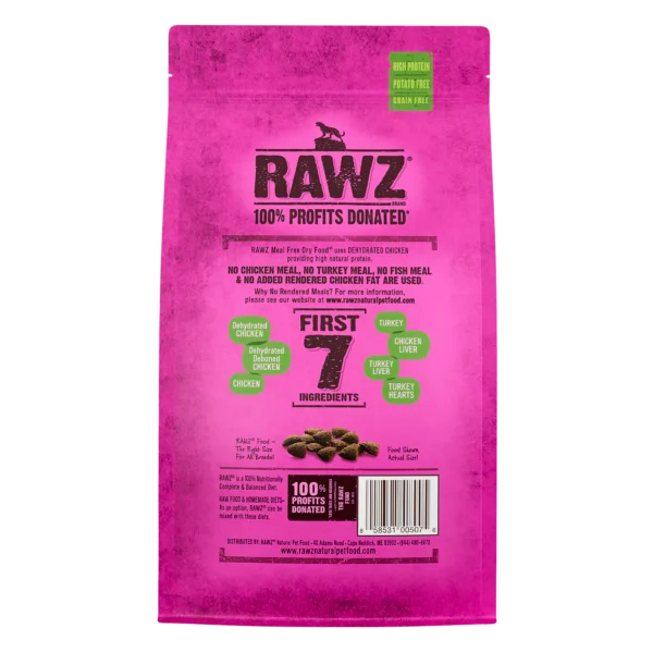 RAWZ CHICKEN, TURKEY & CHICKEN DRY CAT FOOD (1.75 LBS)