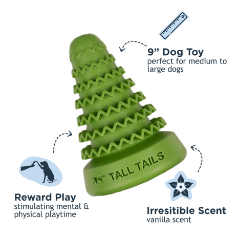 TALL TAILS NATURAL RUBBER EVERGREEN TREE REWARD DOG TOY