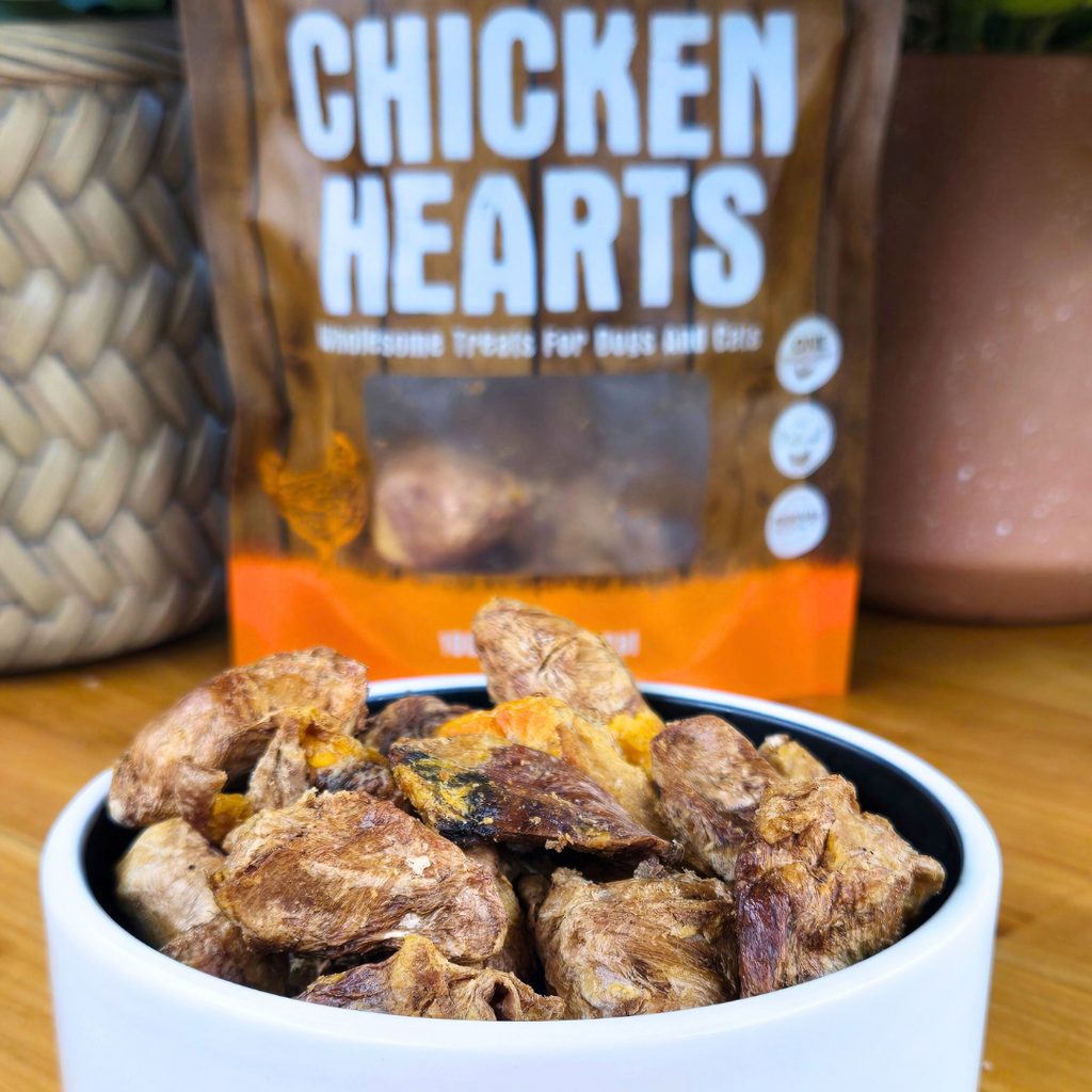 SHEPHERD BOY FARMS FREEZE DRIED CHICKEN HEARTS