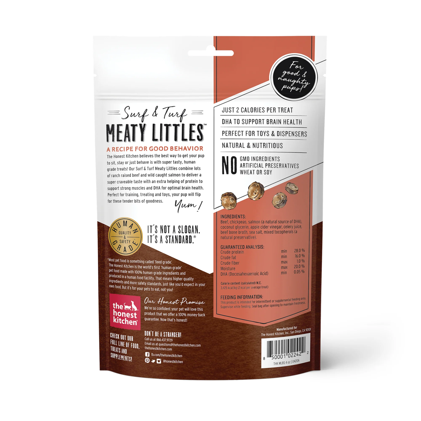 THE HONEST KITCHEN MEATY LITTLES: BEEF & SALMON FLAVOR