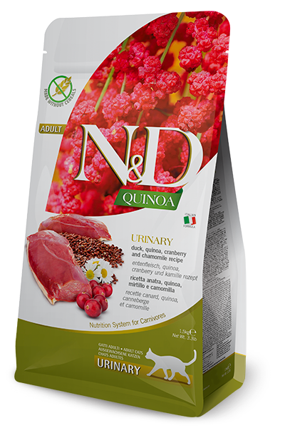 FARMINA N&D DRY CAT FOOD: QUINOA URINARY (3.3 LBS)