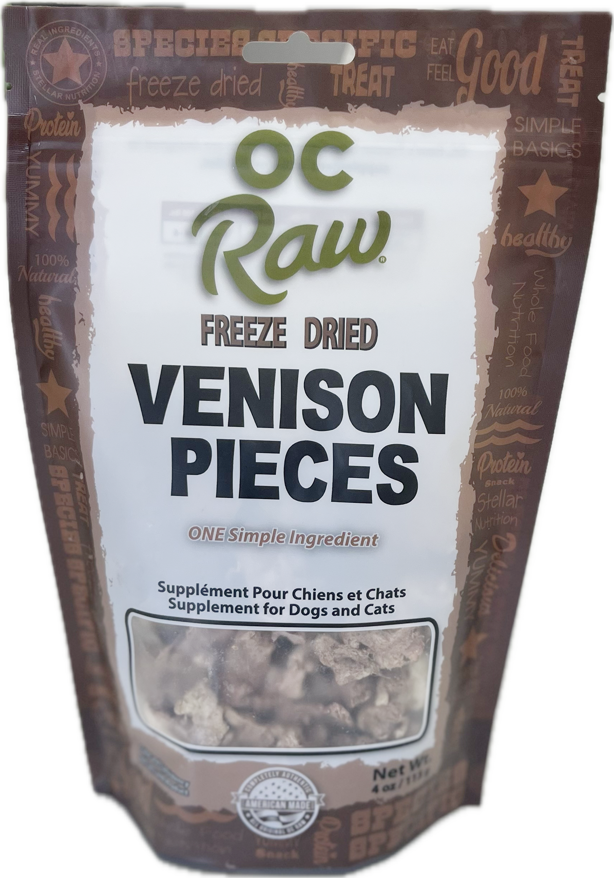 OC RAW FREEZE DRIED VENISON TREATS