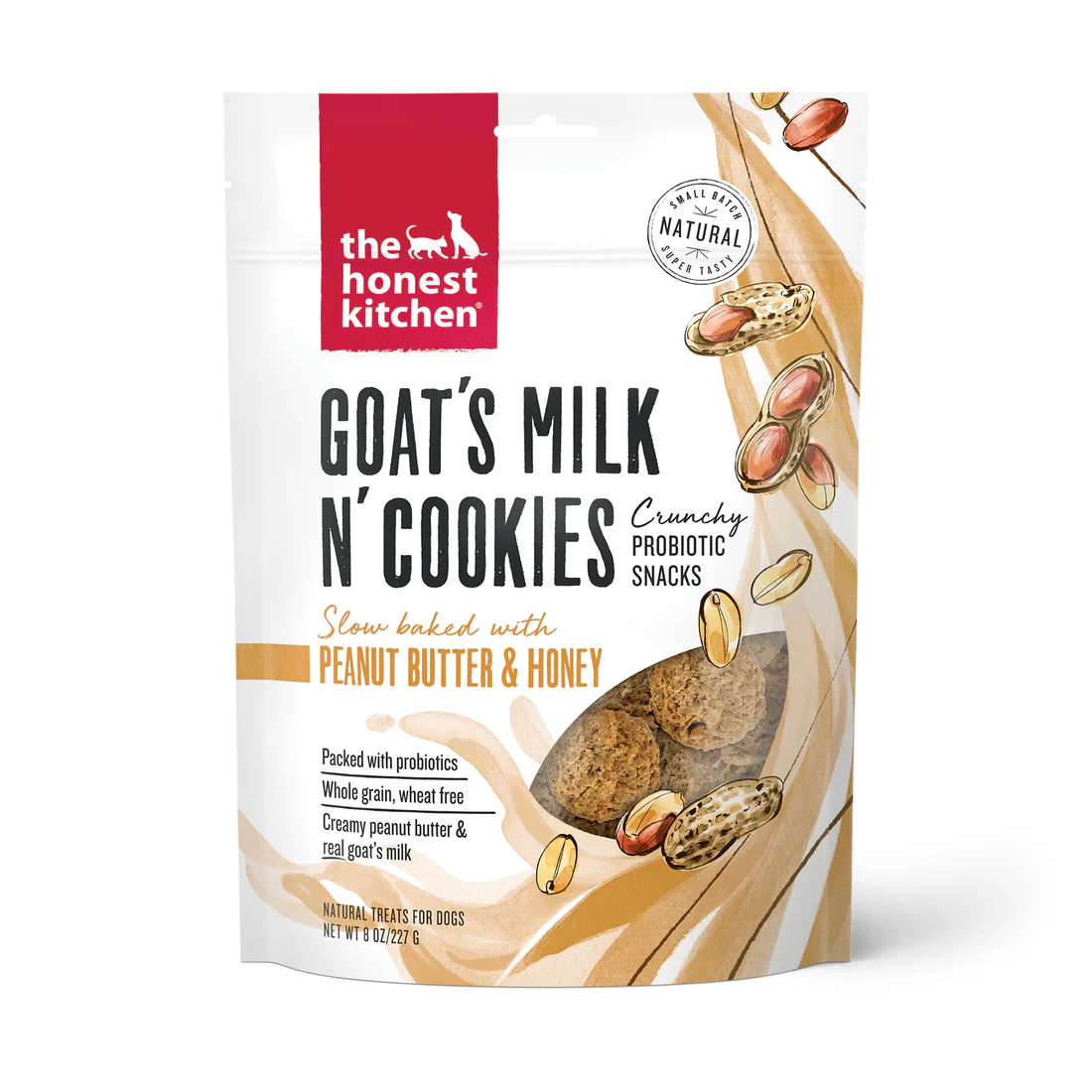 THE HONEST KITCHEN GOAT'S MILK N' COOKIES: PEANUT BUTTER & HONEY