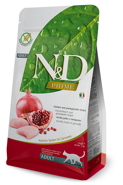 FARMINA N&D DRY CAT FOOD: CHICKEN & POMEGRANATE (11 LBS)