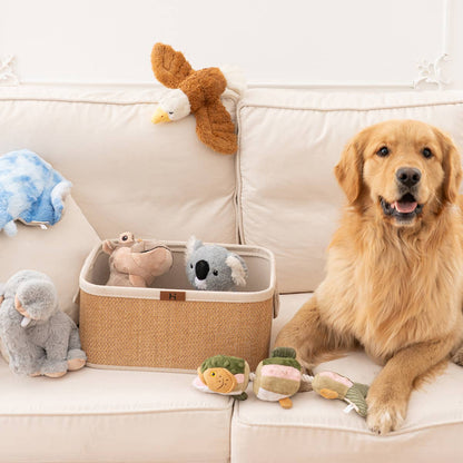 Hippo with Squeaker Dog Toy