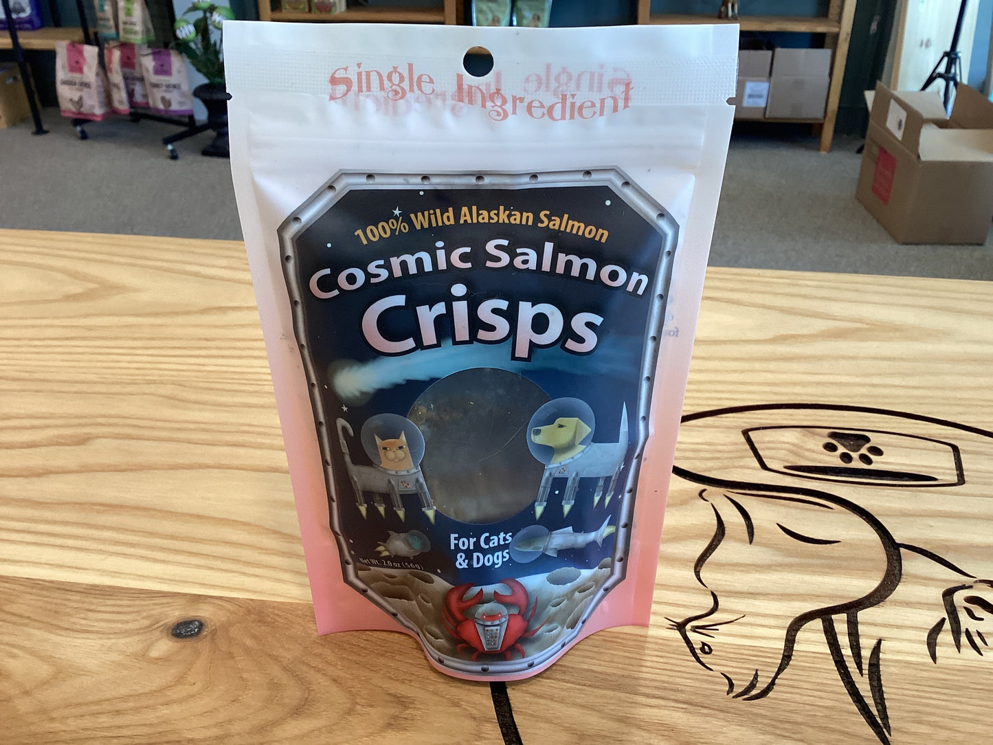 HAPPY CLAWS LUCKY PAWS SALMON CRISPS