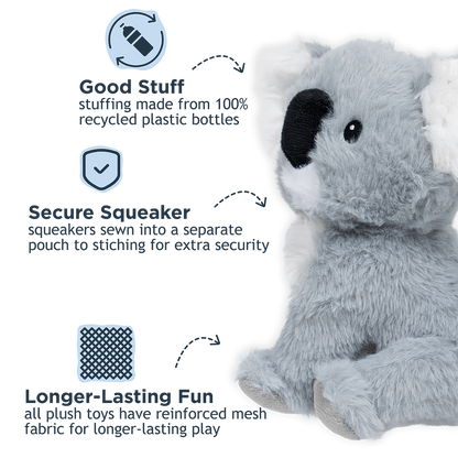 Koala with Squeaker Dog Toy