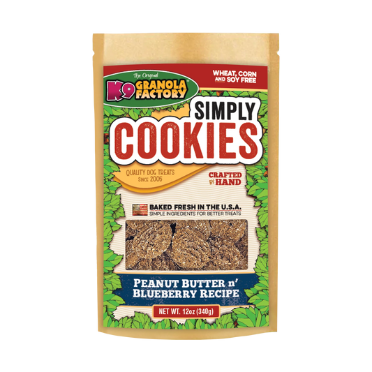 K9 GRANOLA SIMPLY COOKIES PEANUT BUTTER N’ BLUEBERRY