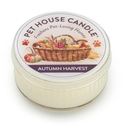 PET HOUSE CANDLE MINI FALLING LEAVES