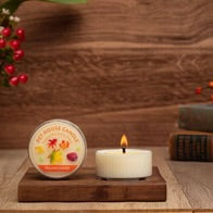 PET HOUSE CANDLE MINI FALLING LEAVES