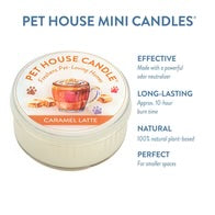 PET HOUSE CANDLE MINI CARAMEL LATTE