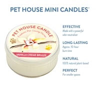 PET HOUSE CANDLE MINI CREME BRULEE