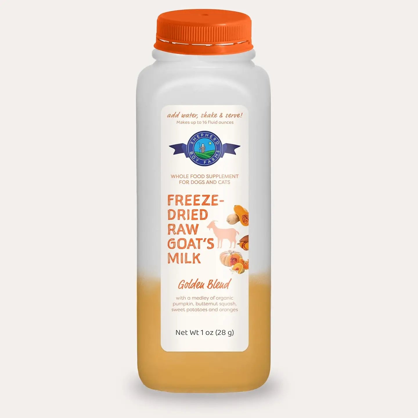 SHEPHERD BOY FARMS FREEZE DRIED GOAT MILK GOLDEN BLEND 1 oz