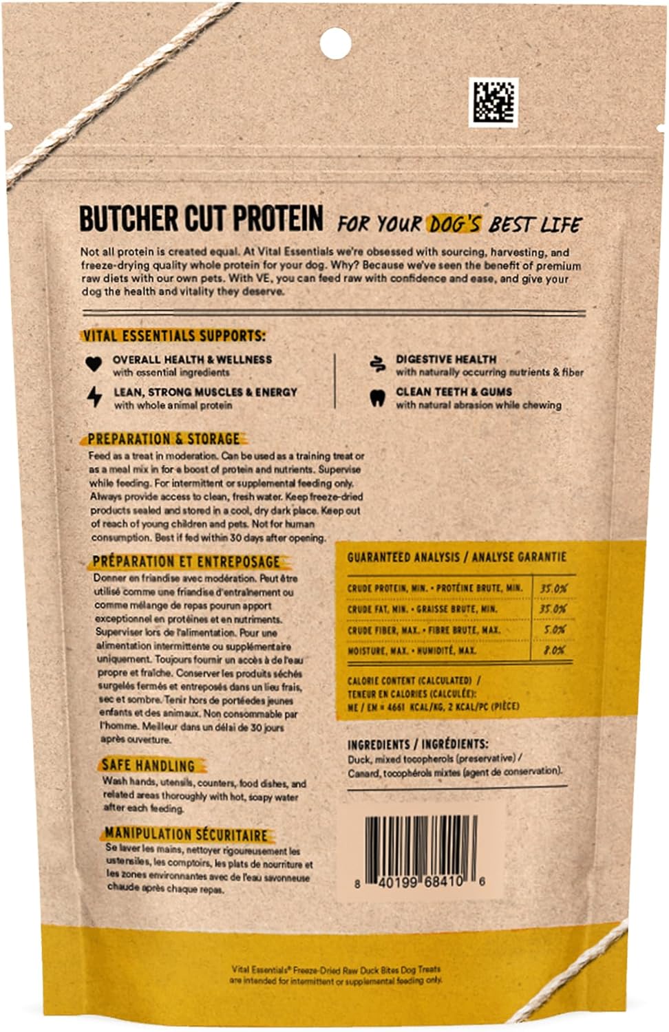 VITAL ESSENTIALS FREEZE DRIED DUCK BITES