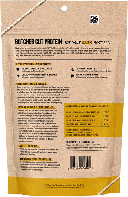 VITAL ESSENTIALS FREEZE DRIED DUCK BITES