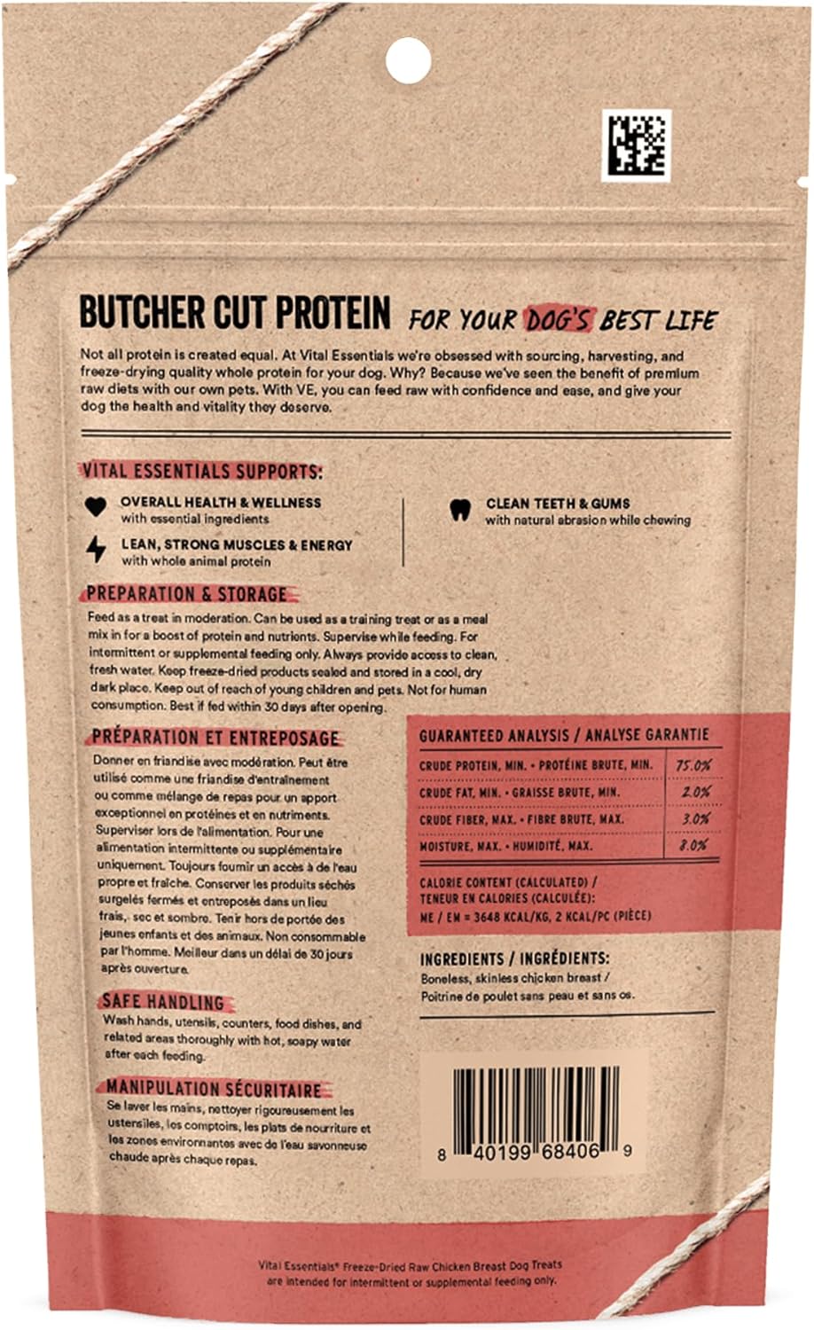 VITAL ESSENTIALS FREEZE DRIED CHICKEN BREAST