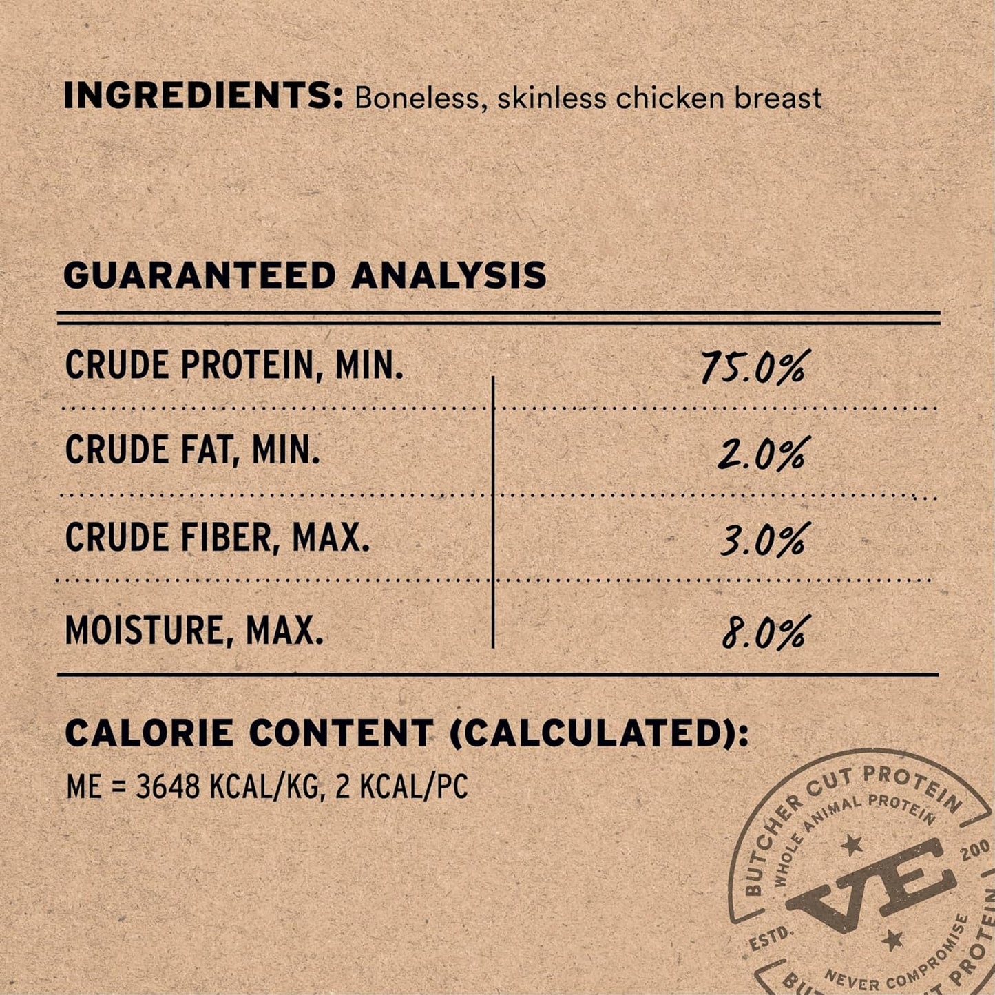 VITAL ESSENTIALS FREEZE DRIED CHICKEN BREAST
