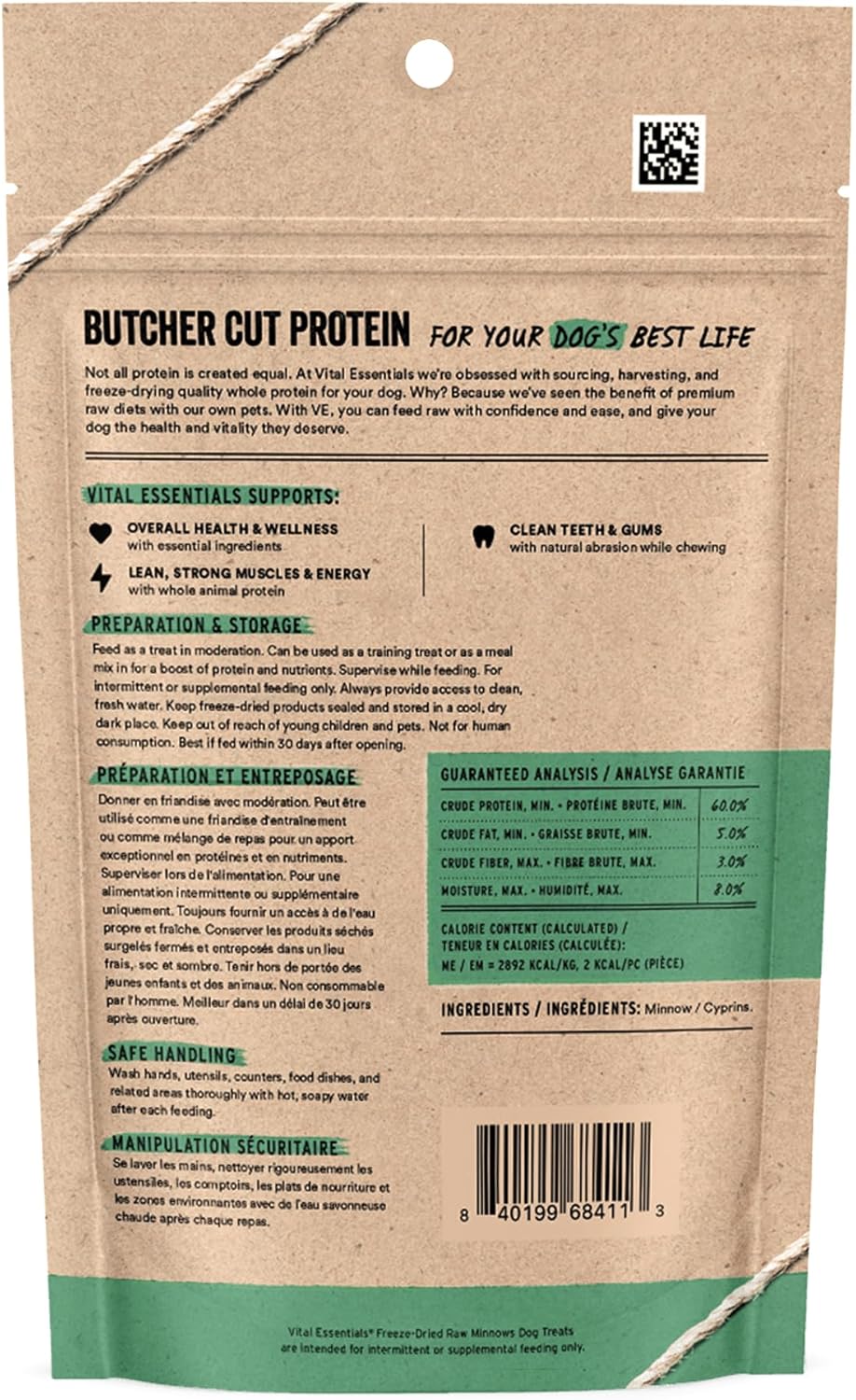 VITAL ESSENTIALS FREEZE DRIED MINNOWS