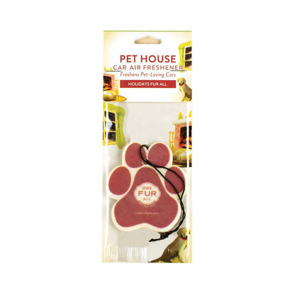 PET HOUSE CAR FRESHENER HOLIDAYS FUR ALL