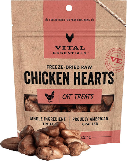 VITAL ESSENTIAL FREEZE DRIED CHICKEN HEARTS