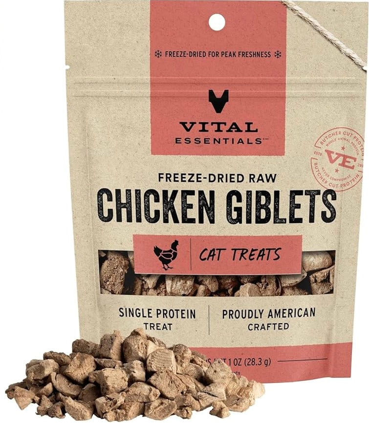 VITAL ESSENTIALS FREEZE DRIED CHICKEN GIBLETS