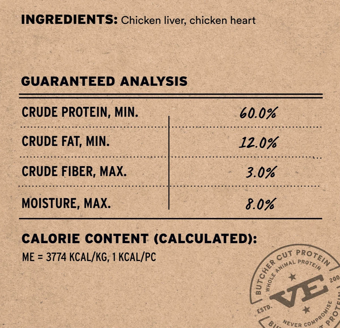 VITAL ESSENTIALS FREEZE DRIED CHICKEN GIBLETS