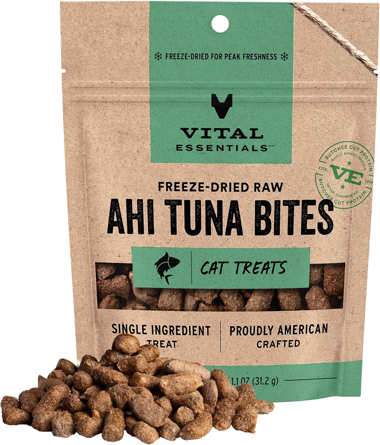 VITAL ESSENTIALS FREEZE DRIED AHI TUNA BITES