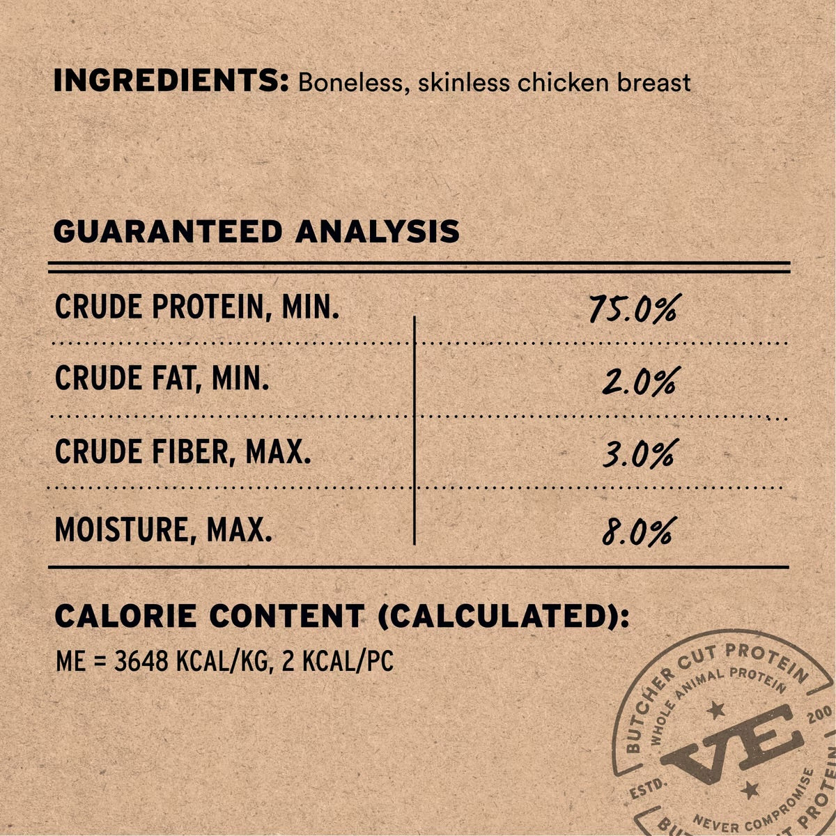 VITAL ESSENTIALS FREEZE DRIED CHICKEN BREAST