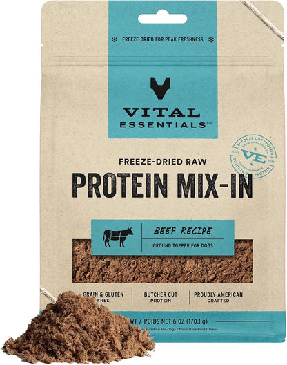 VITAL ESSENTIALS FREEZE DRIED RAW BEEF PROTEIN MIX IN