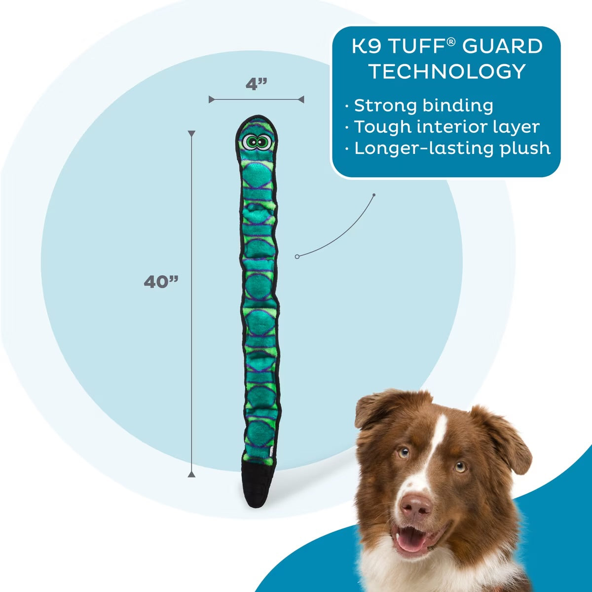 OUTWARD HOUND DURABLEZ SNAKE BLUE XL