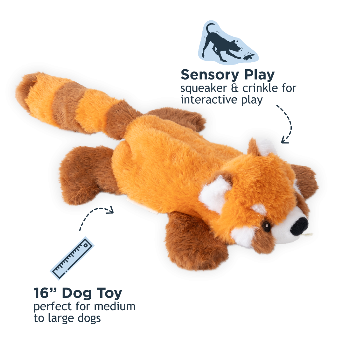 TALL TAILS STUFFLESS RED PANDA