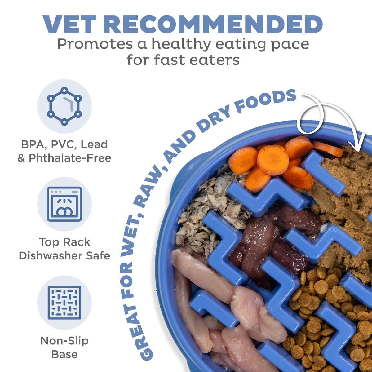 OUTWARD HOUND FUN FEEDER BLUE NOTCH PATTERN