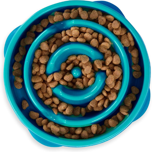 OUTWARD HOUND FUN FEEDER TURQUOISE DROP PATTERN