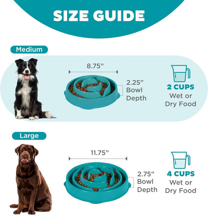 OUTWARD HOUND FUN FEEDER TURQUOISE DROP PATTERN