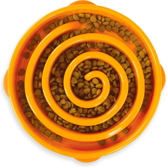 OUTWARD HOUND FUN FEEDER ORANGE SWIRL PATTERN