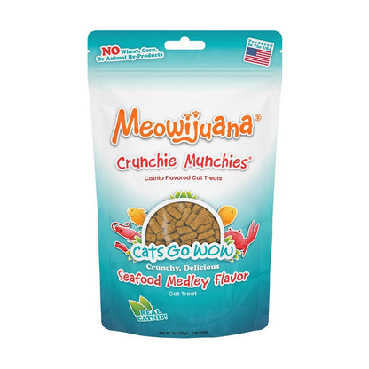 MEOWIJUANA CRUNCHIE MUNCHIES SEAFOOD MEDLEY FLAVOR