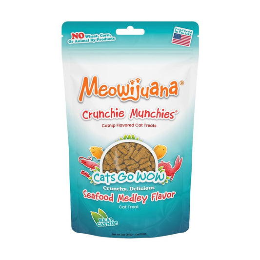 MEOWIJUANA CRUNCHIE MUNCHIES SEAFOOD MEDLEY FLAVOR