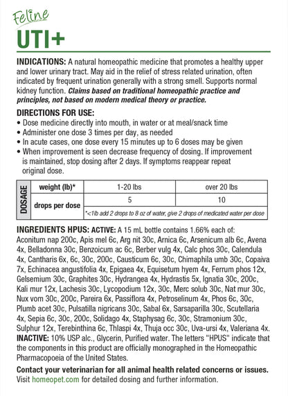 HOMEOPET FELINE UTI+